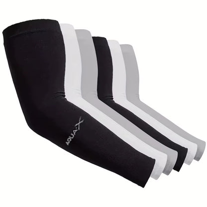 3Pcs Ice Sleeves Men'S Sun Protection Sleeves Women'S Summer Sun Protection Sleeves Ice Silk Sleeves Outdoor Cycling Gloves Arm